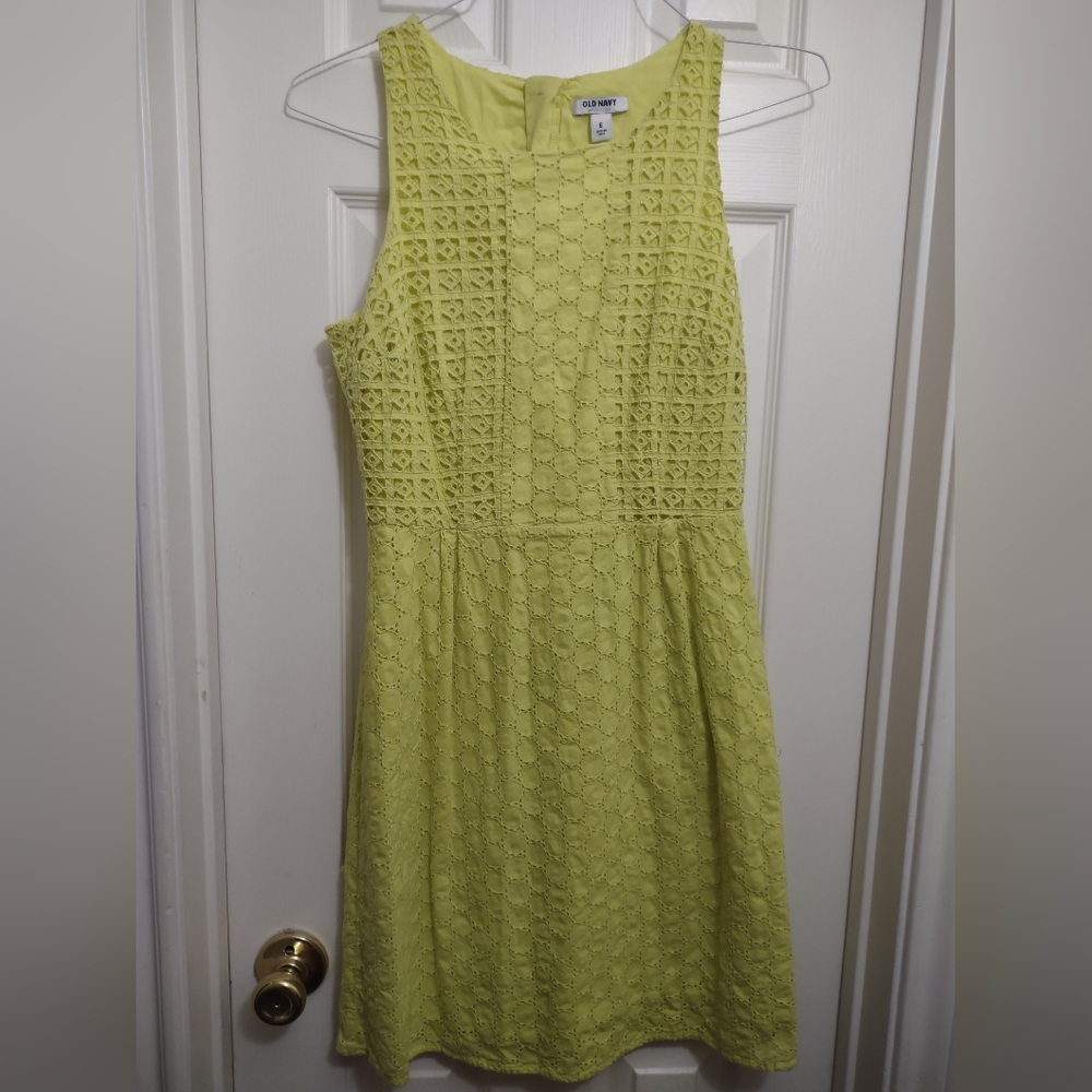 lime green/yellow sun dress